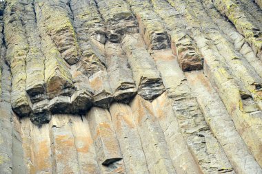 Closeup of Devils Tower, Wyoming