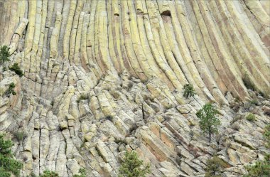 Closeup of Devils Tower, Wyoming