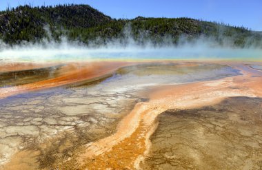 Grand Prismatic Spring, Midway Basin, Yellowstone National Park clipart