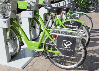 Greenbike, the bicycle share program in Salt Lake City, Utah