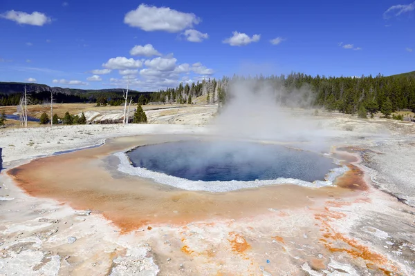 Geotermikus jellemzők a Yellowstone Nemzeti Parkban — Stock Fotó