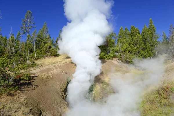 Γεωθερμική χαρακτηριστικά στο εθνικό πάρκο Yellowstone — Φωτογραφία Αρχείου