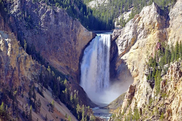 Yellowstone Falls, Grand Canyon i Yellowstone — Stockfoto