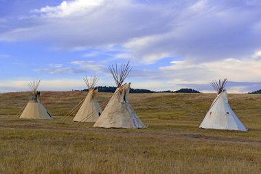 Teepee (tipi) as used by Native Americans in the Great Plains and American west