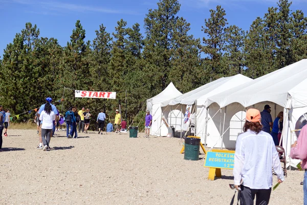 The bi-annual Volksmarch in the Black Hills, South Dakota — Stock Photo, Image