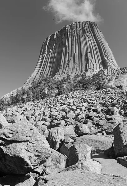 Ördögök Tower nemzeti emlékmű, Wyoming, Amerikai Egyesült Államok — Stock Fotó