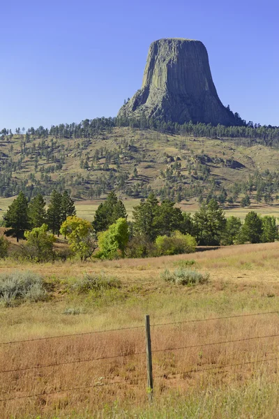 Ördögök Tower nemzeti emlékmű, Wyoming, Amerikai Egyesült Államok — Stock Fotó