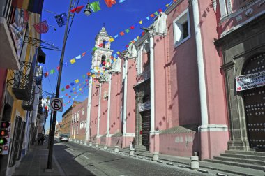 Puebla City, Meksika'nın canlı ve renkli binalar