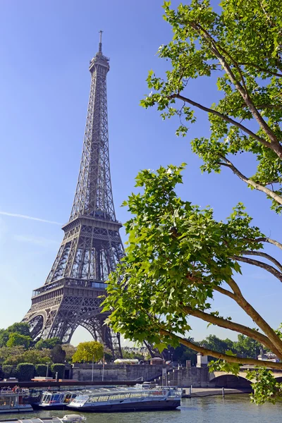 İkonik Eyfel Kulesi, Paris Fransa — Stok fotoğraf