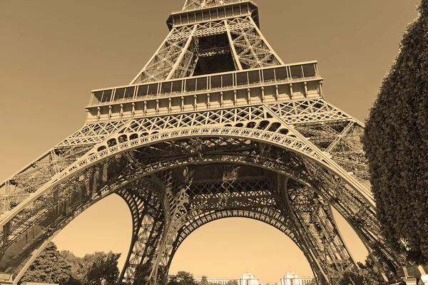 İkonik Eyfel Kulesi, Paris Fransa — Stok fotoğraf