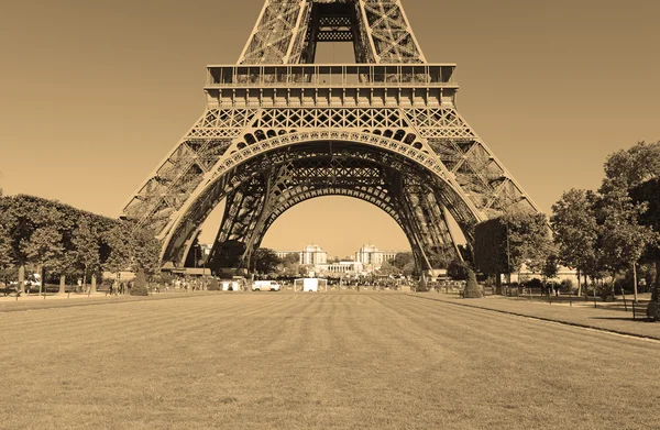 İkonik Eyfel Kulesi, Paris Fransa — Stok fotoğraf
