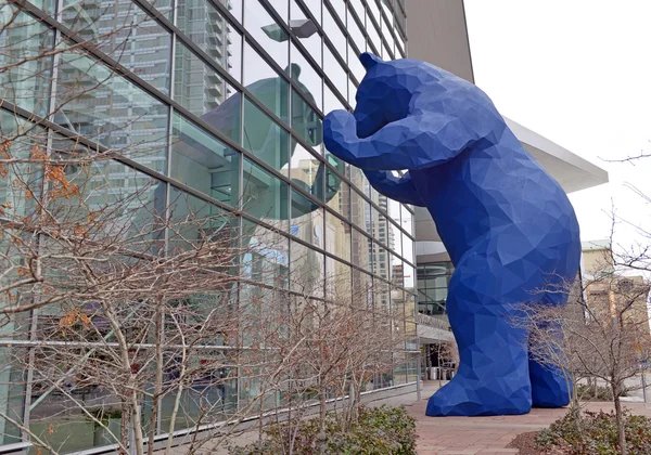 O azul de Denver urso, centro de convenções de Denver, Colorado, o estado de montanha rochosa — Fotografia de Stock