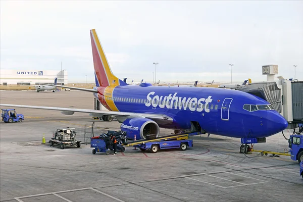 Southwest Airlines, owes its popularity to its goal of being a low cost carrier — Stock Image Southwest Airlines, owes its popularity to its goal of being a low cost carrier Stock Image