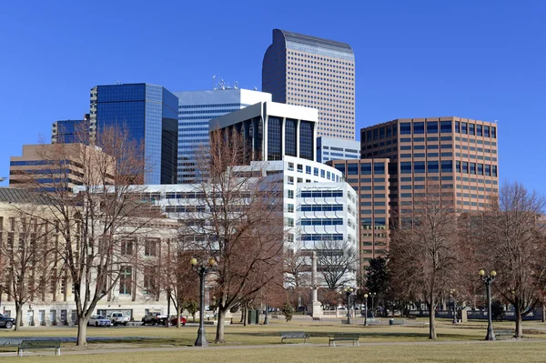 Ciudad Skyline de Denver Colorado — Foto de Stock