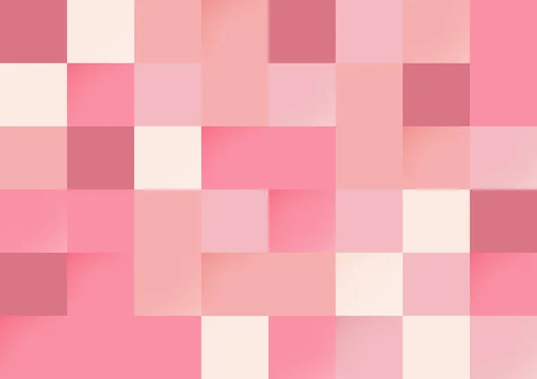 Abstrakte Rosa Farbe Pixel Nahtlosen Hintergrund Moderne Stilmuster — Stockvektor