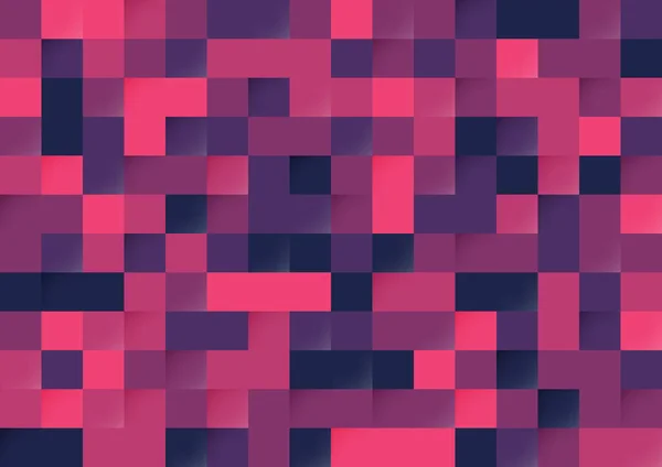 Abstrakte Violette Und Rosa Farbe Pixel Nahtlosen Hintergrund Moderne Stilmuster — Stockvektor