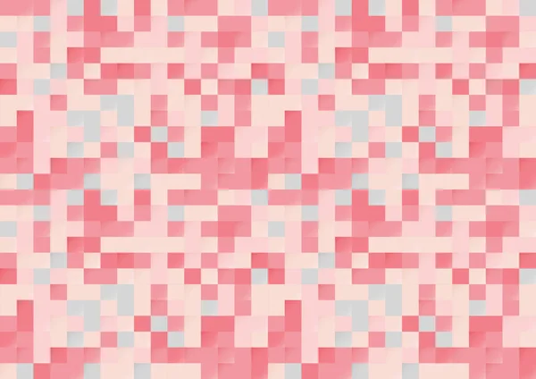 Absztrakt Rózsaszín Pixel Zökkenőmentes Háttér Modern Stílus Minta — Stock Vector