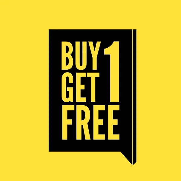 Kaufen Sie Erhalten Sie Gratis Buy One Get One Free — Stockvektor