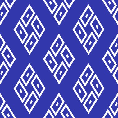 Mavi renk dikişsiz geometrik arkaplan.