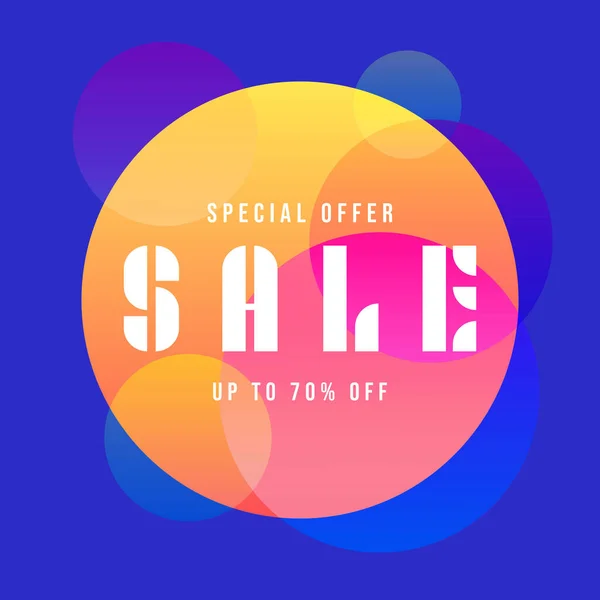 Sale Banner Sjabloon Ontwerp Grote Verkoop Speciale Aanbieding Speciale Aanbieding — Stockvector