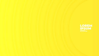 Çemberin soyut örtüşmesi sarı arkaplan ile metin ve ileti alanı.