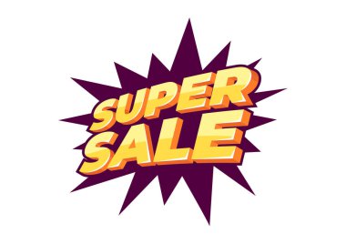 Süper satış afişi şablonu tasarımı, büyük indirim özel teklifi. Sezon sonu özel teklif afişi.