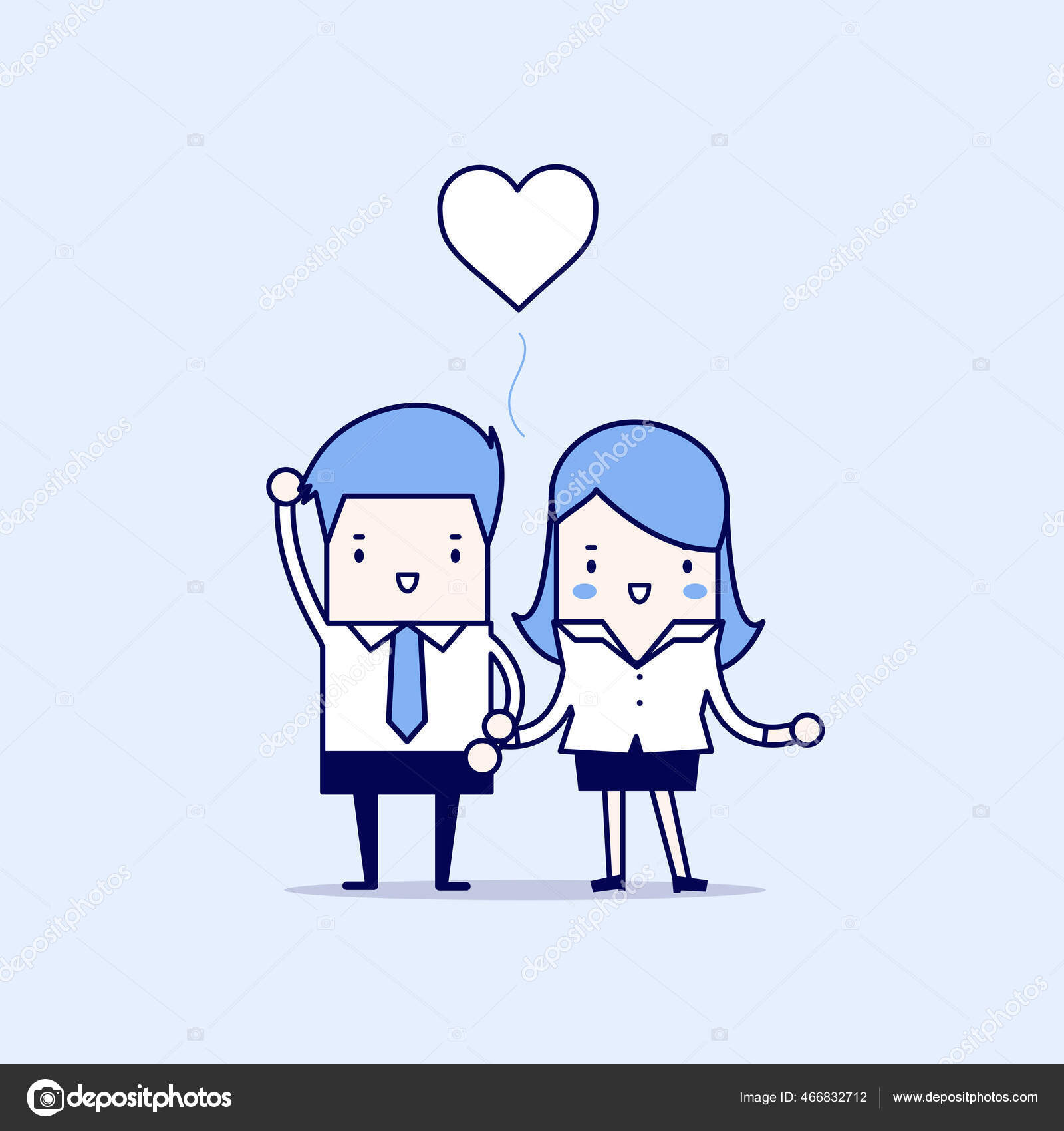 Business Couple Cartoon Character Thin Line Style Vector Stock Vector Image by ©inueng #466832712 Business Couple Cartoon Character Thin Line Style Vector Stock Vector Image by ©inueng #466832712