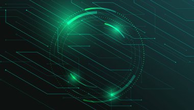 Teknoloji bağlantısı dijital veri soyut arkaplan. Basit fütürist modern geometrik bağlantı hattı arkaplanı.