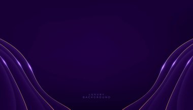 Koyu arkaplanda lüks mor şekiller.