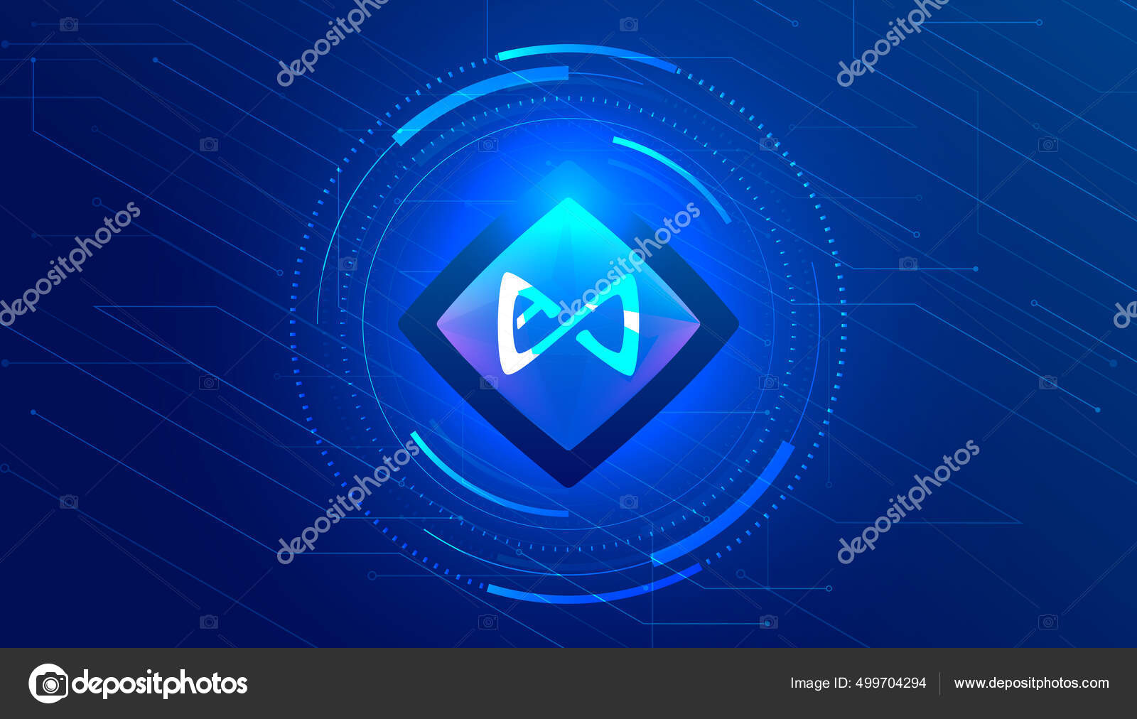 Axie Infinity Axs Token Symbol Crypto Currency Themed Banner Axie Stock  Vector by ©inueng 499704294