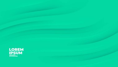 Soyut yeşil arkaplan. Sancak şablonu için yeşil modern şekiller.