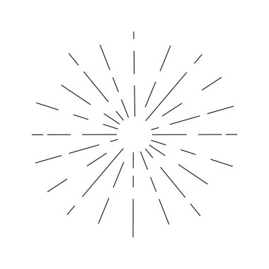 Güneş patlaması, yıldız patlaması. Havai fişek tasarımı Siyah Işınlar.