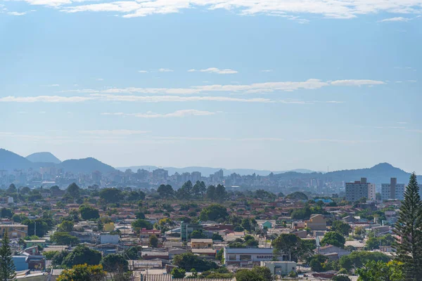 Панорамний Вид Місто Санта Марія Штаті Ріу Гранді Сул Бразилії — стокове фото