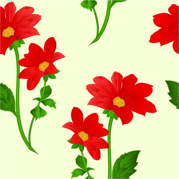 Texture transparente Red Dahlia Vector — Image vectorielle