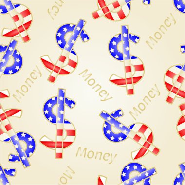 Sorunsuz doku Money-The bize dolar vektör