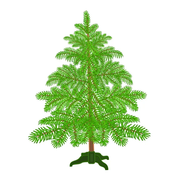 Χριστουγεννιάτικο δέντρο με το διάνυσμα στάση — Διανυσματικό Αρχείο