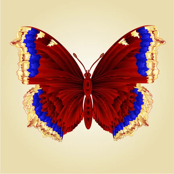 Mariposa Nymphalis antiopa vector — Archivo Imágenes Vectoriales