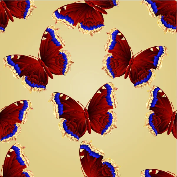 Textura inconsútil mariposa Nymphalis antiopa vector — Archivo Imágenes Vectoriales
