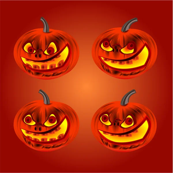 Happy Halloween god pumpa vektor — Stock vektor
