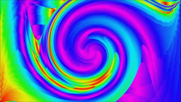 Regenboog psycho patroon naadloze loops video — Stockvideo