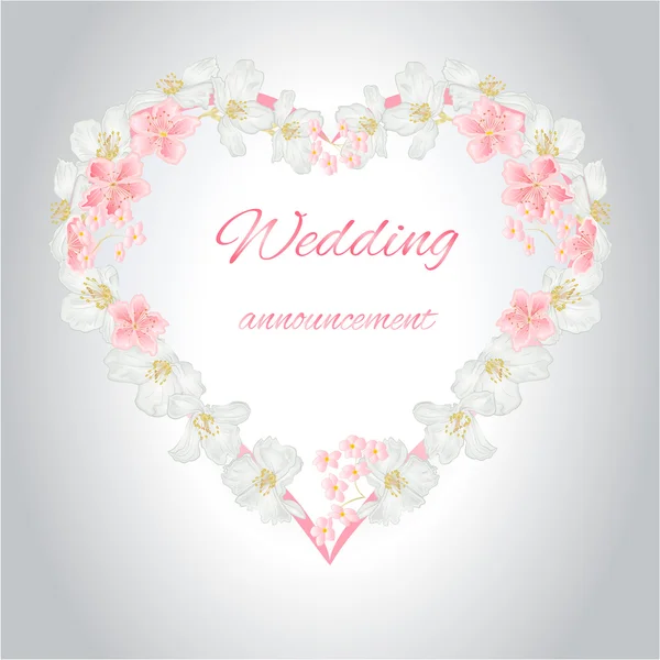 Wedding announcement vector — Διανυσματικό Αρχείο