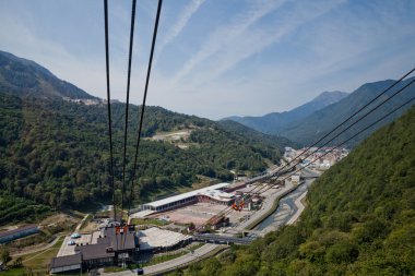 Rusya. Sochi. Krasnaya Polyana beldesi
