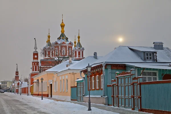 Oroszország. Kolomna város. Régi utca, a Kreml Kolomna — Stock Fotó