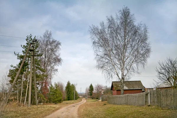 Сельская улица — стоковое фото