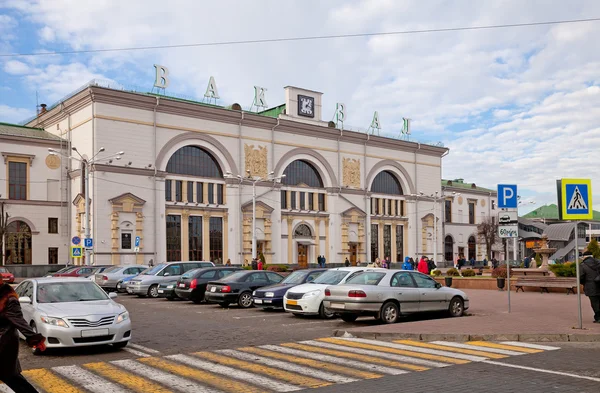 鉄道の建物はヴィチェプスクの駅します。ベラルーシ — ストック写真