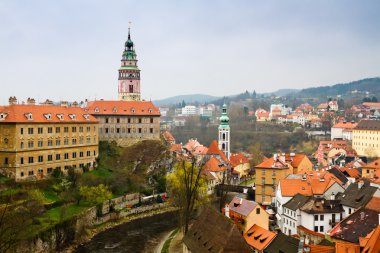 Çek Cumhuriyeti. Cesky Krumlov. Krumlov kale görünümü