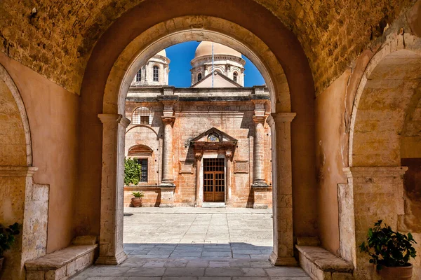在亚达修道院里。希腊。克里特岛 — 图库照片