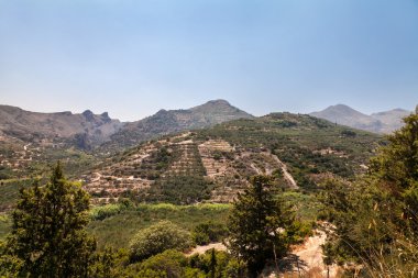 Dağ manzarası. Crete. Yunanistan