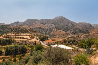 Girit dağlar evde. Crete. Yunanistan