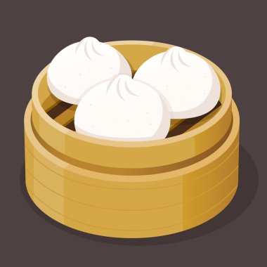 buğulanmış çörek dim sum